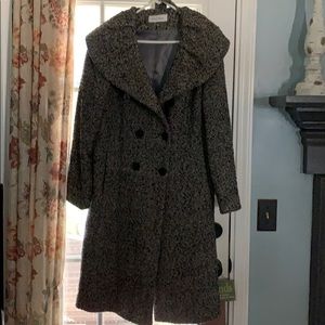 Black/white dress coat